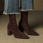 BOTTES EN DAIM SIENNA