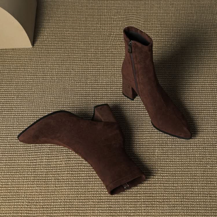 BOTTES EN DAIM SIENNA