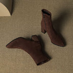 BOTTES EN DAIM SIENNA