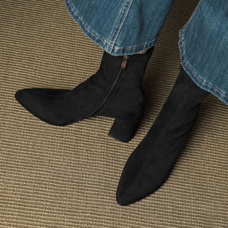 BOTTES EN DAIM SIENNA