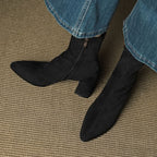 BOTTES EN DAIM SIENNA