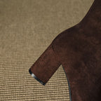 BOTTES EN DAIM SIENNA