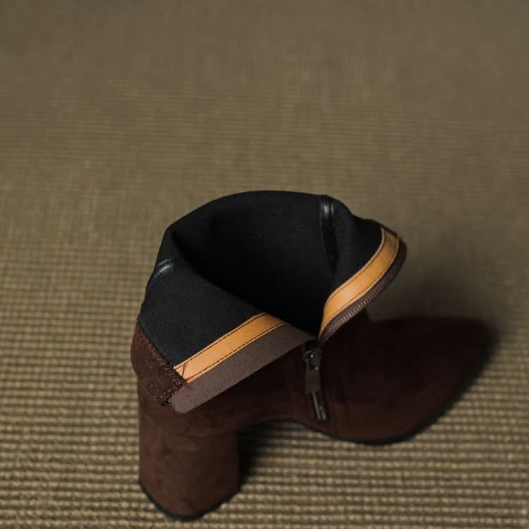 BOTTES EN DAIM SIENNA
