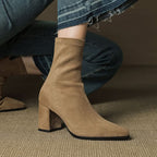BOTTES EN DAIM SIENNA