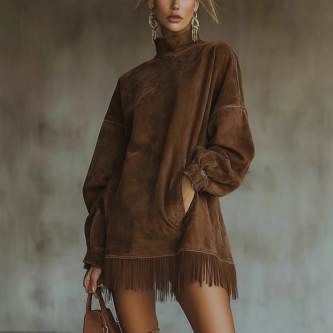 ROBE COL ROULÉ LUCIA