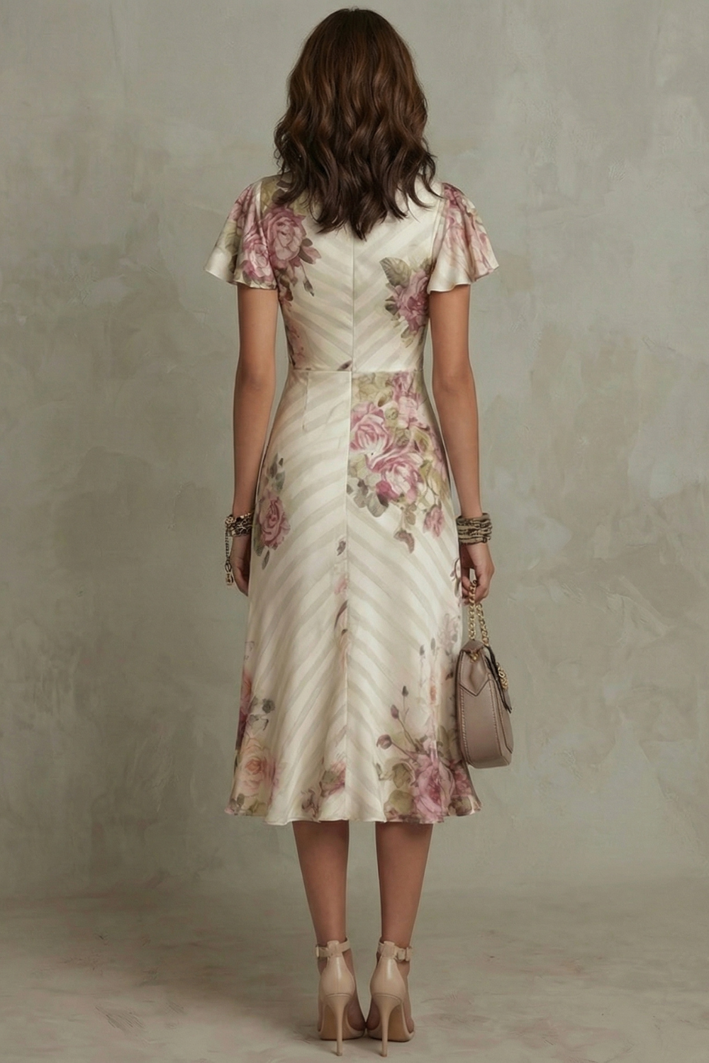 ROBE MIDI ÉLÉGANCE SATINÉE