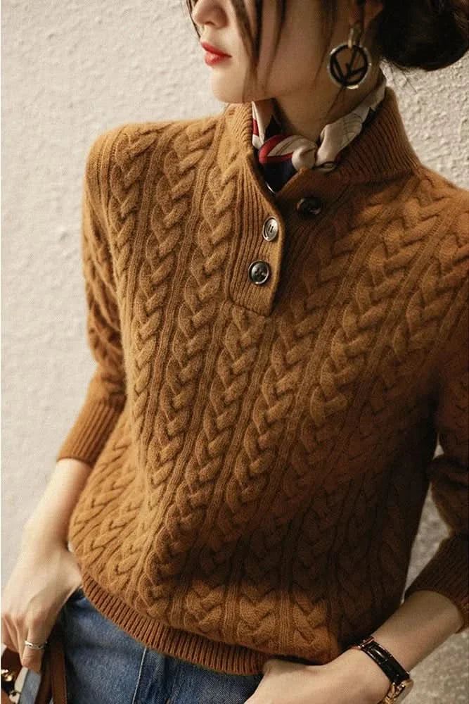 PULL EN CACHEMIRE CELESTE