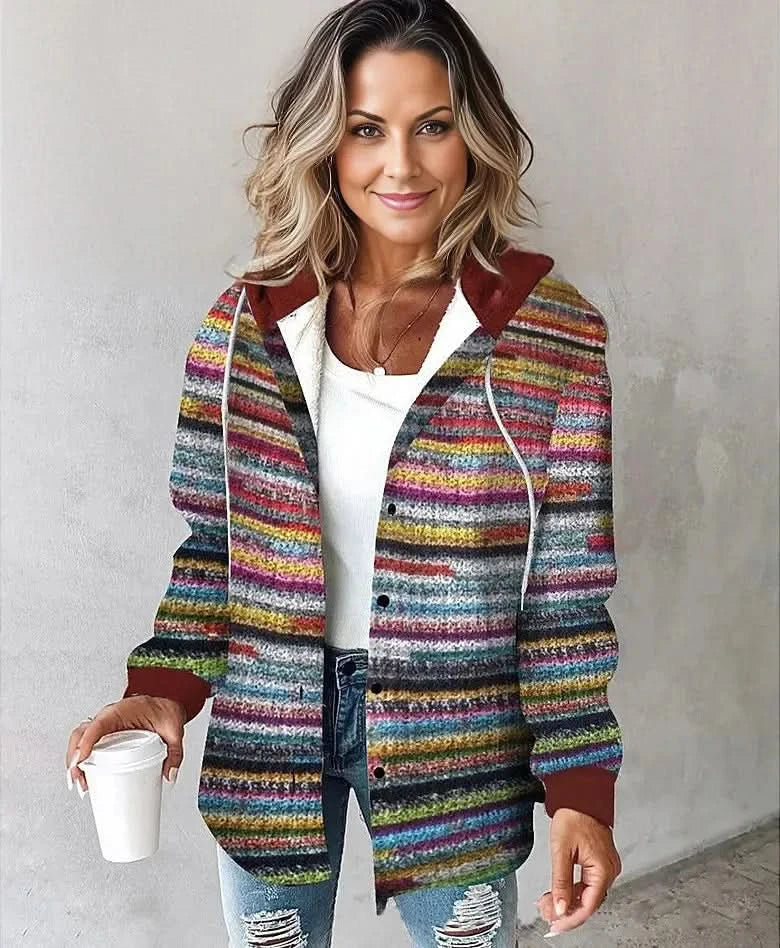 MANTEAU À CAPUCHE EN TARTAN HIGHLAND