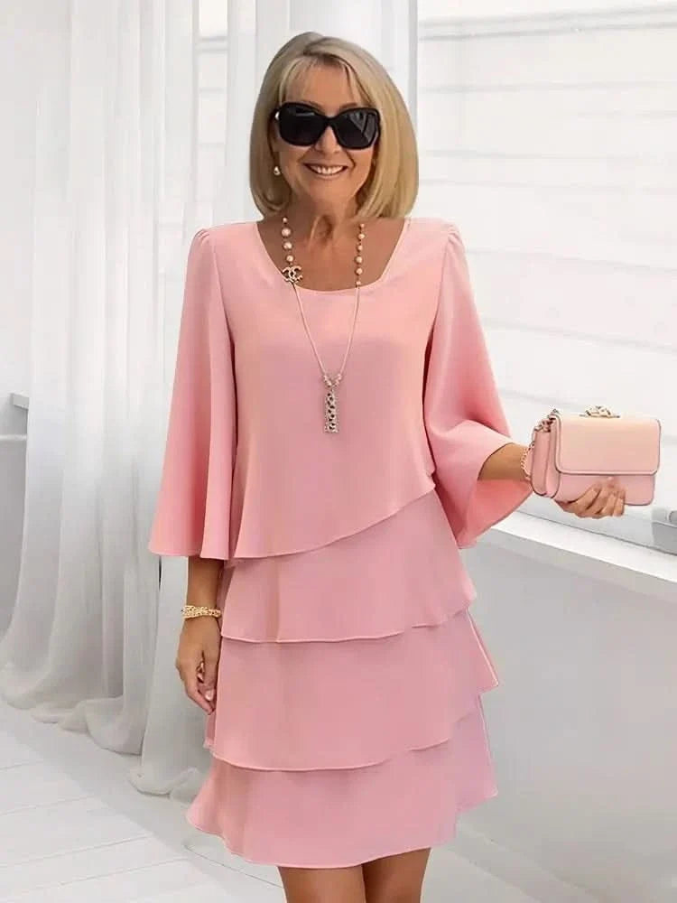 ROBE CHARLOTTE À VOLANTS