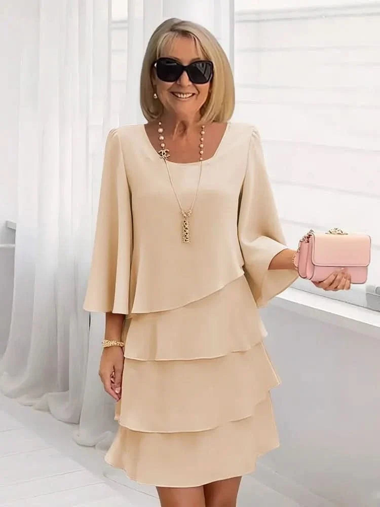 ROBE CHARLOTTE À VOLANTS