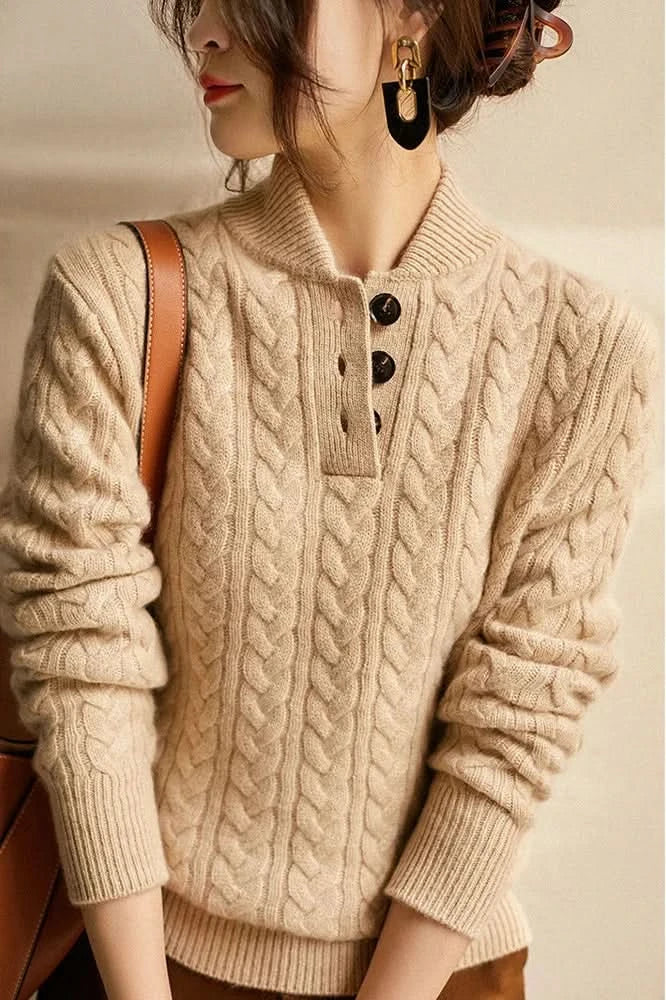 PULL EN CACHEMIRE CELESTE