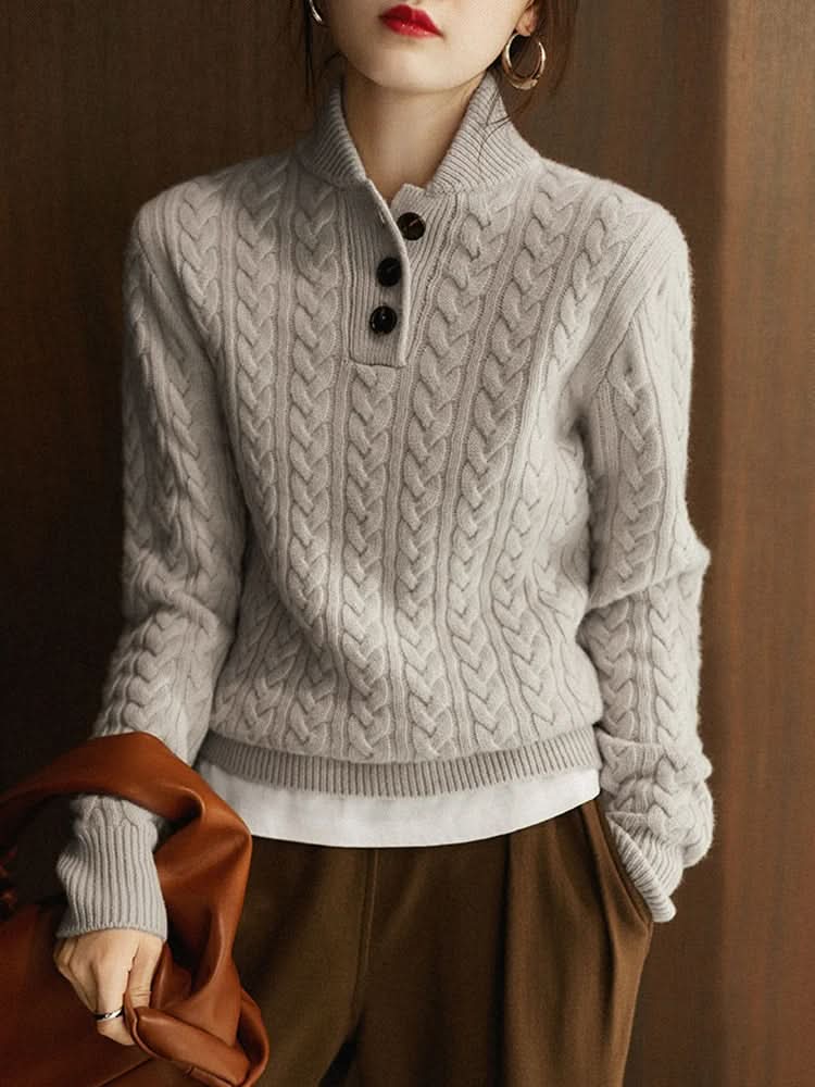 PULL EN CACHEMIRE CELESTE