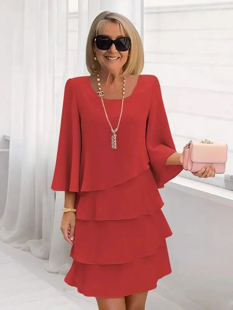 ROBE CHARLOTTE À VOLANTS