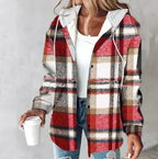 MANTEAU À CAPUCHE EN TARTAN HIGHLAND