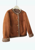 BLOUSON RUBY DOUBLÉ EN PEAU LAINÉE