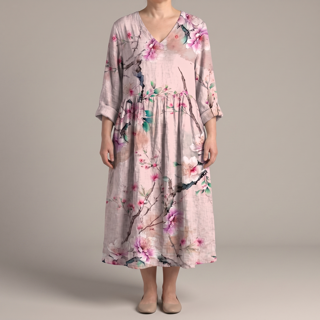 ROBE MIDI ALINA BLOSSOM