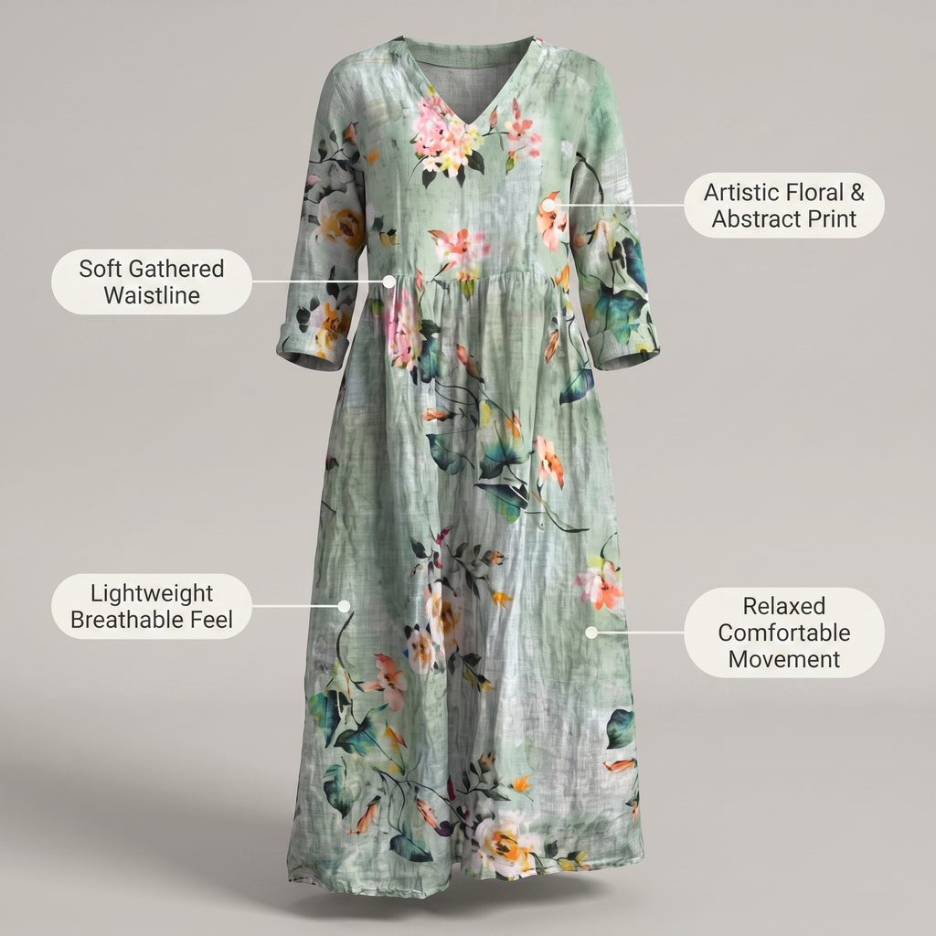 ROBE MIDI ALINA BLOSSOM