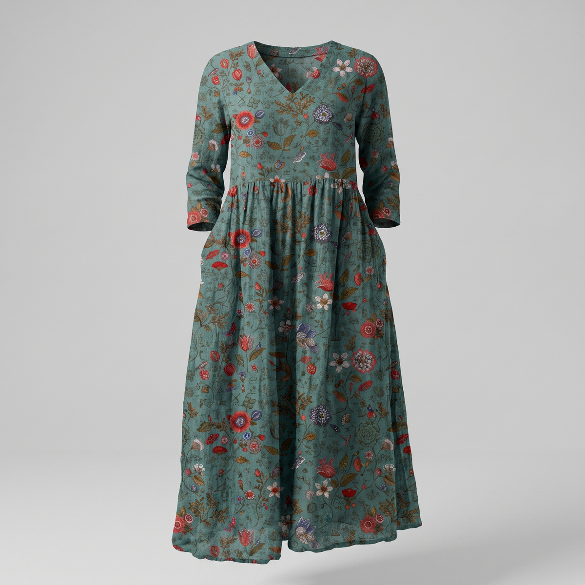 ROBE MIDI ALINA BLOSSOM