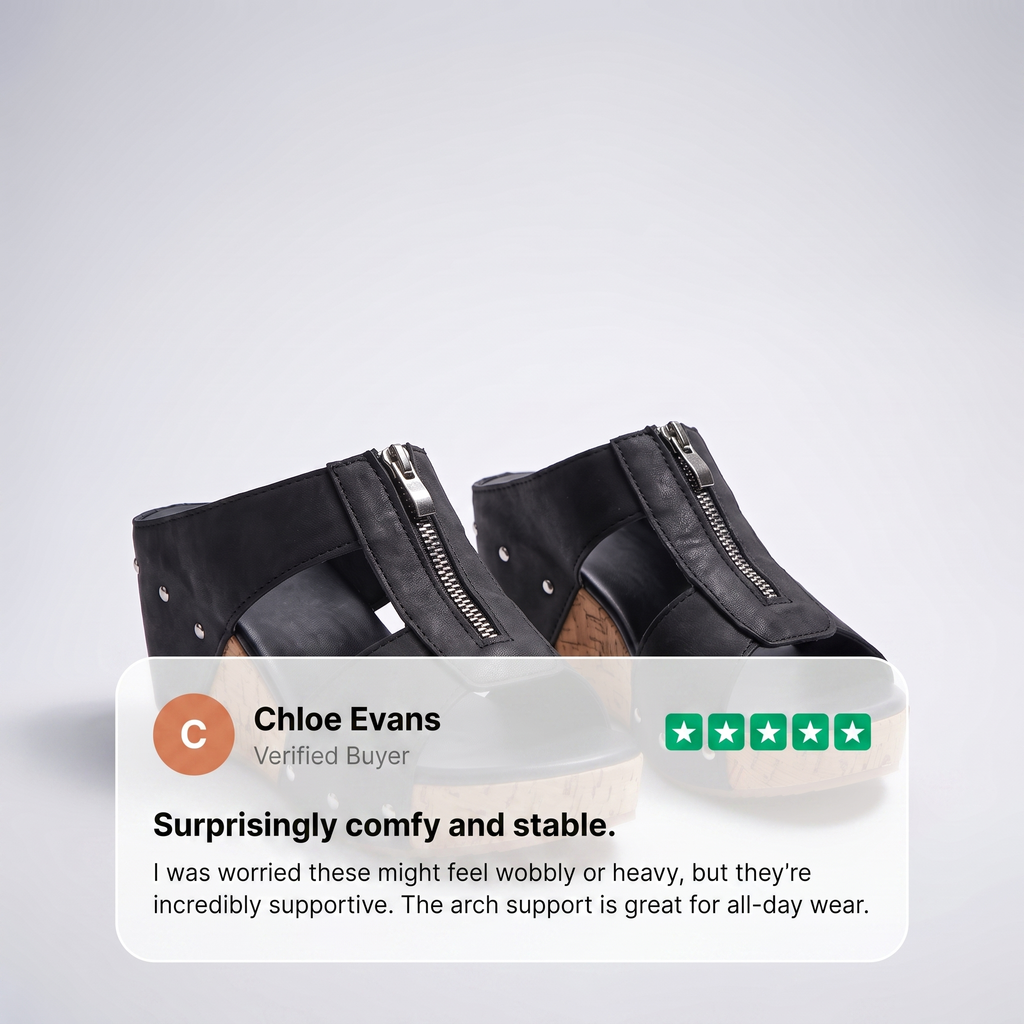 SANDALES ORTHOPÉDIQUES ZIPPÉES ARIA