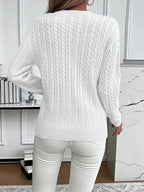 PULL EN MAILLE TORSADÉE MARIELLE