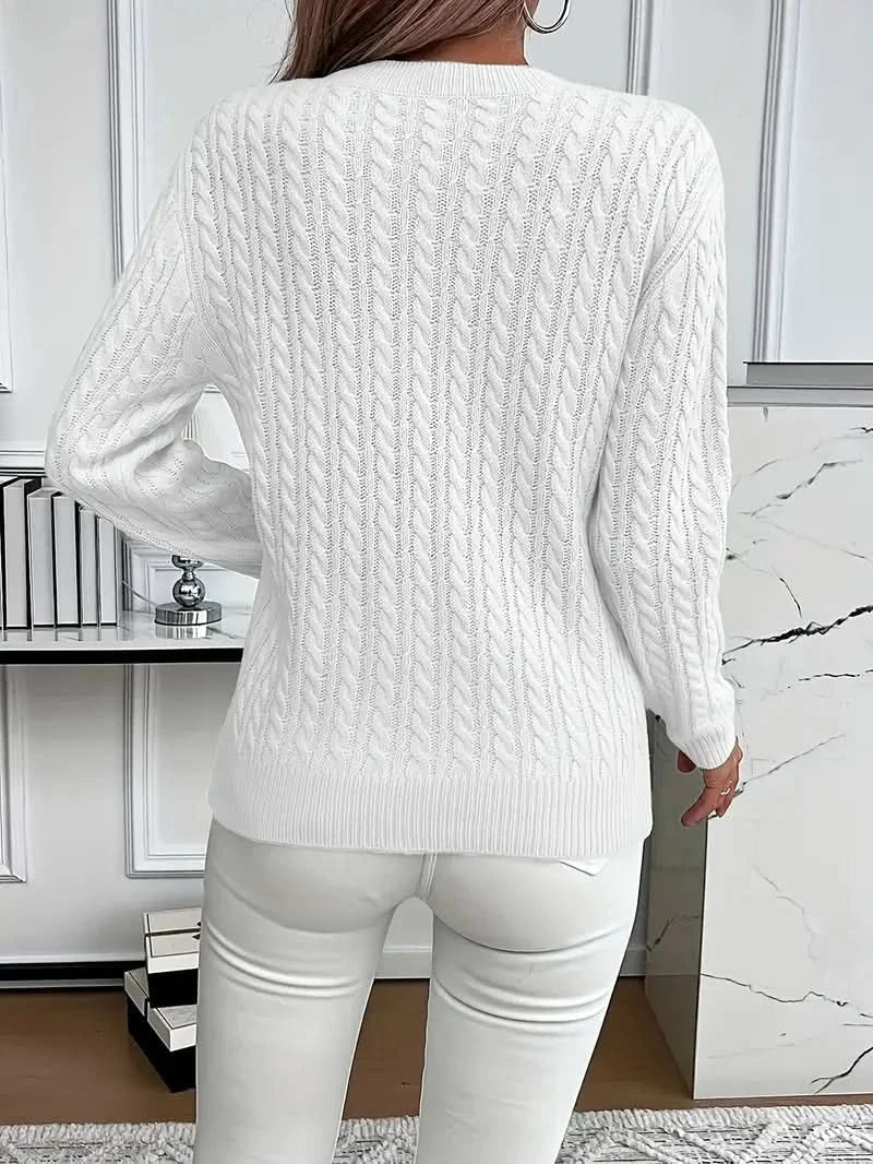 PULL EN MAILLE TORSADÉE MARIELLE