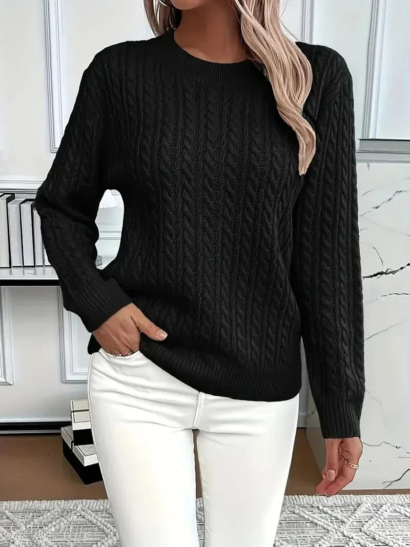 PULL EN MAILLE TORSADÉE MARIELLE
