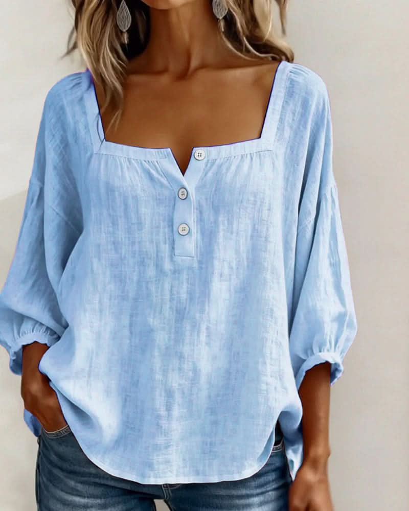 BLOUSE FLORENCE À MANCHES BOUFFANTES