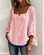 BLOUSE FLORENCE À MANCHES BOUFFANTES