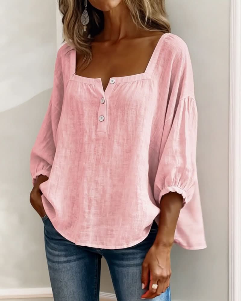 BLOUSE FLORENCE À MANCHES BOUFFANTES
