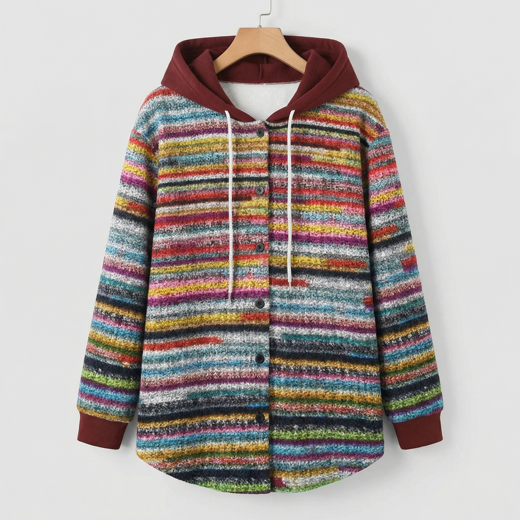MANTEAU À CAPUCHE EN TARTAN HIGHLAND