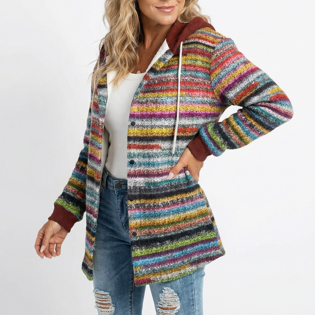 MANTEAU À CAPUCHE EN TARTAN HIGHLAND