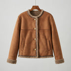 BLOUSON RUBY DOUBLÉ EN PEAU LAINÉE