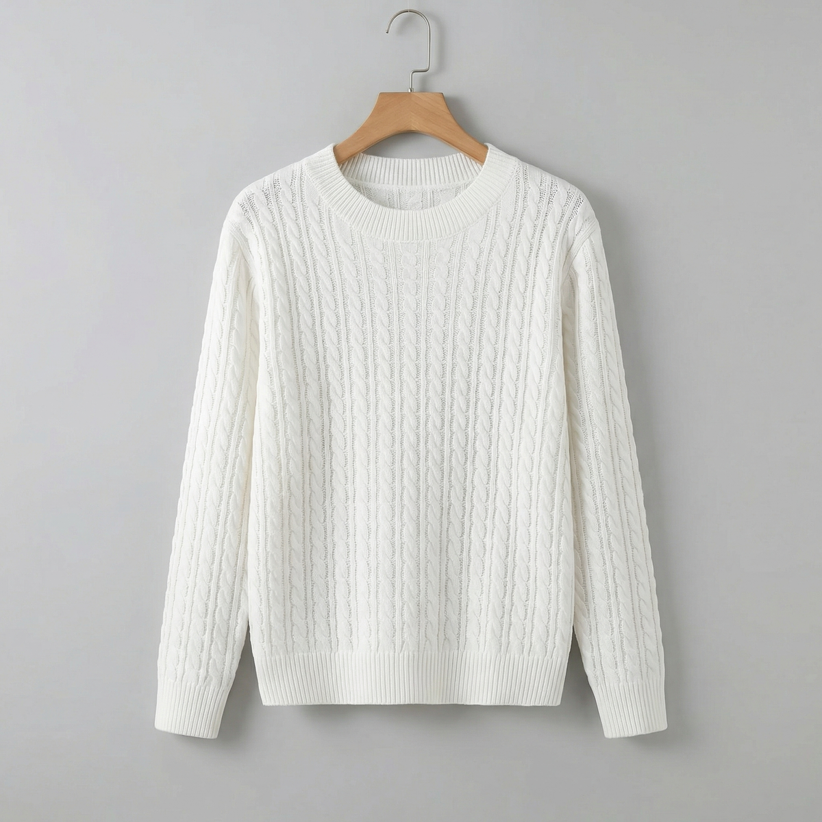 PULL EN MAILLE TORSADÉE MARIELLE