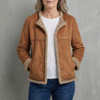 BLOUSON RUBY DOUBLÉ EN PEAU LAINÉE