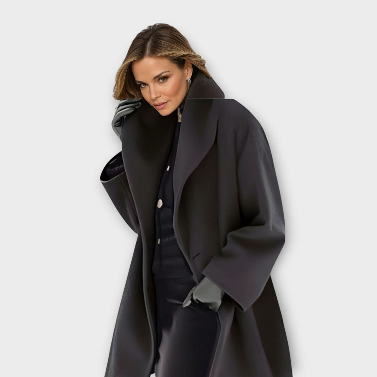 BLOUSON EN LAINE LUXUEUX COUPE-VENT EMMA