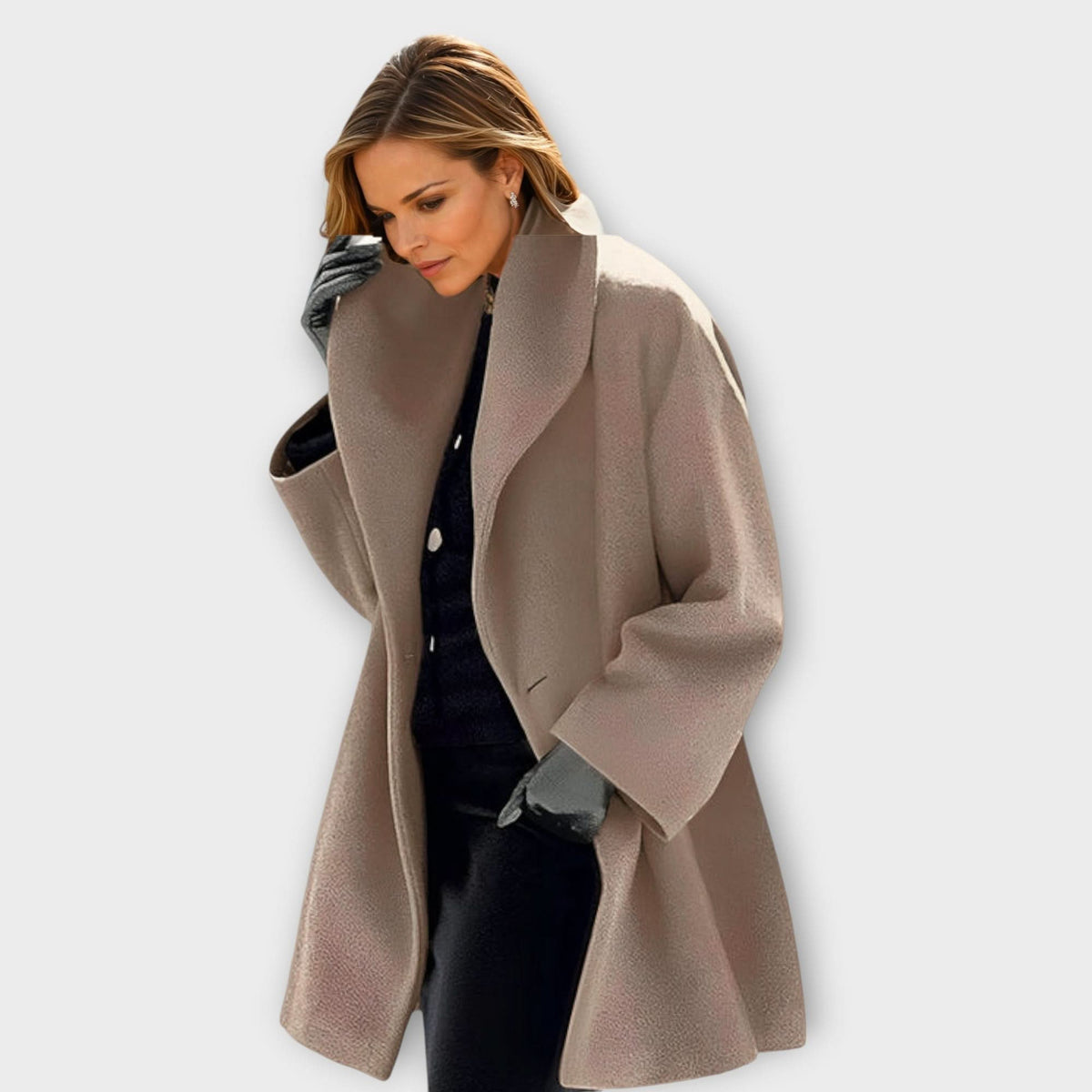 BLOUSON EN LAINE LUXUEUX COUPE-VENT EMMA