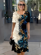 ROBE MIDI FLORALE DÉCONTRACTÉE LEANDRIA