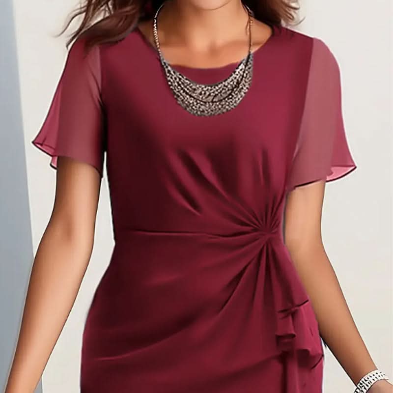 CLARISSE ROBE FLUIDE CEINTURÉE