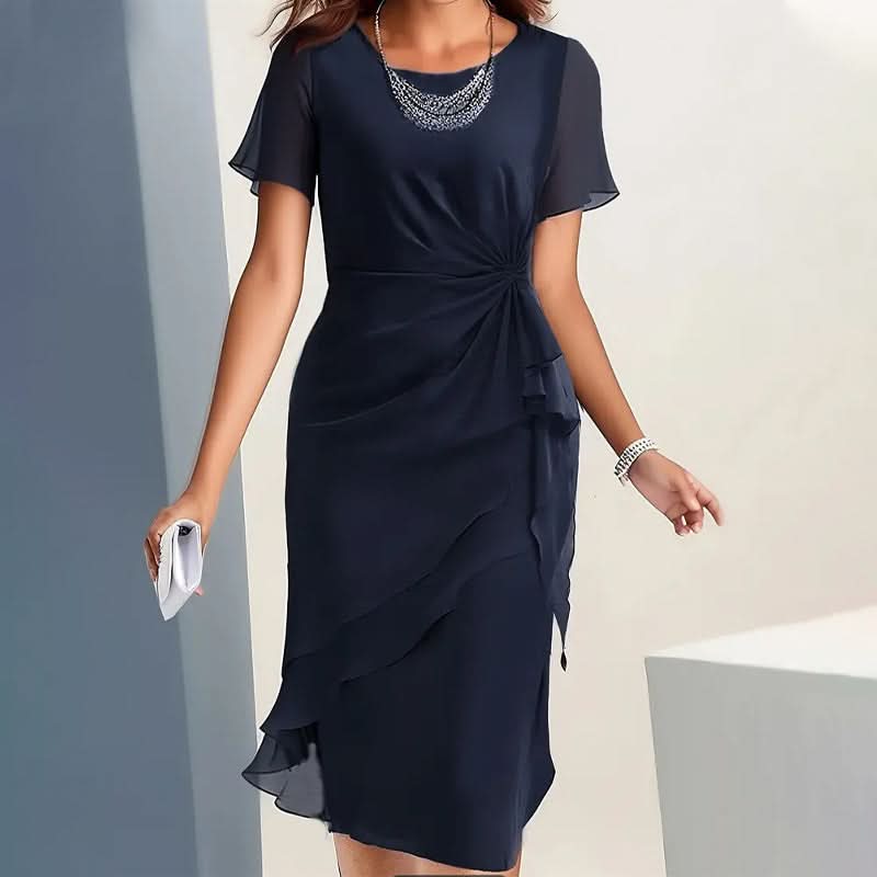 CLARISSE ROBE FLUIDE CEINTURÉE